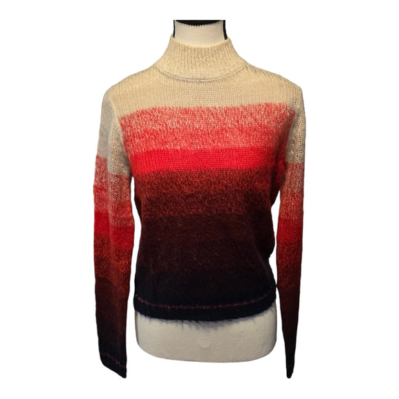 American Eagle Ombre Mock Turtleneck Sweater Womens Size XS Autumn Cozy Fall - Picture 3 of 14